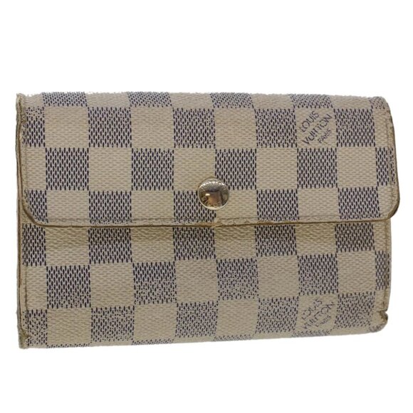 LOUIS VUITTON Damier Azur Portefeuille Alexandra Wallet N63068 LV Auth 49324 - Picture 1 of 15